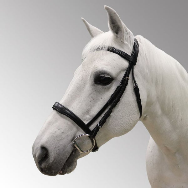Equitare Blackstone Bridle with supergrip reins